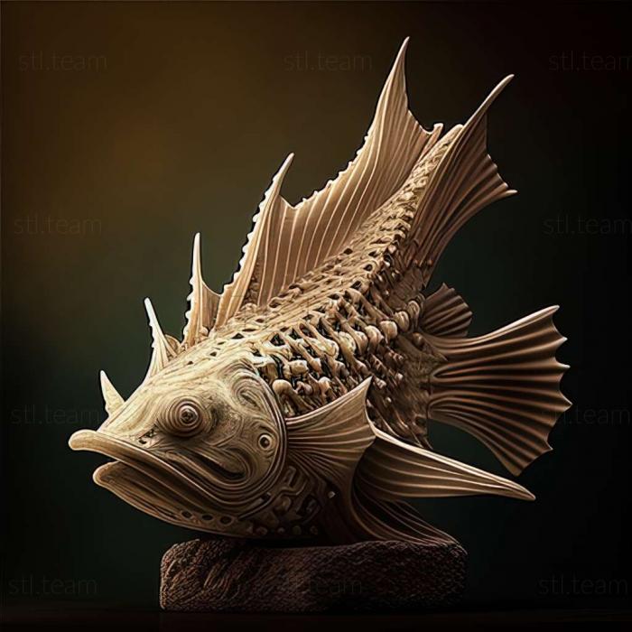 3D модель Риба анциструс зірчаста (STL)